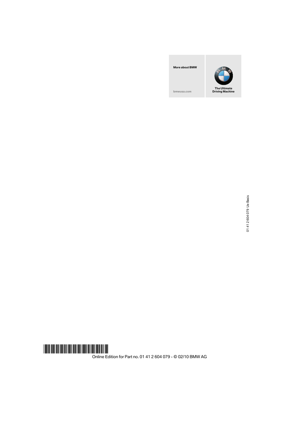 BMW 135i Convertible 2011 User Manual | Page 176 / 176