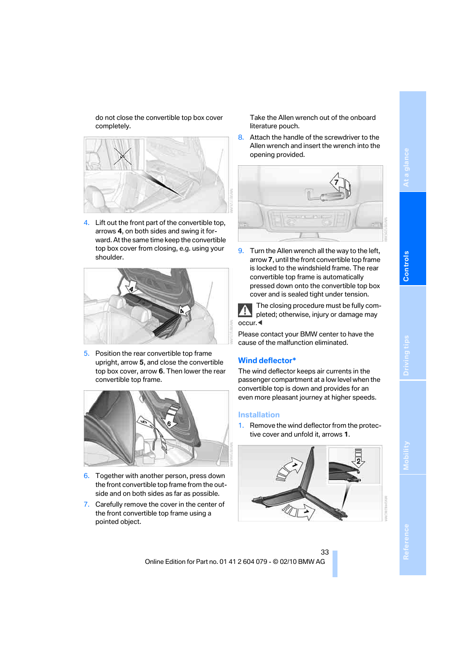 BMW 135i Convertible 2011 User Manual | Page 35 / 176