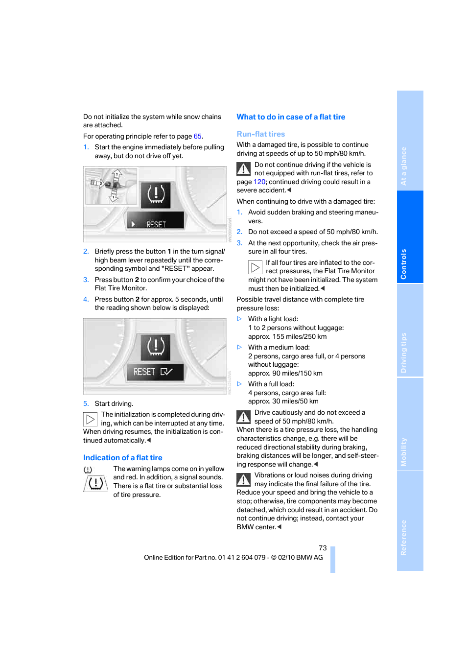 BMW 135i Convertible 2011 User Manual | Page 75 / 176