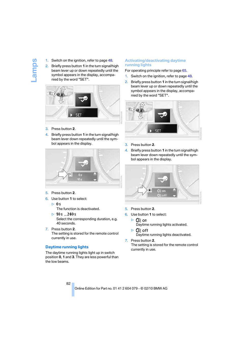 La mp s | BMW 135i Convertible 2011 User Manual | Page 84 / 176