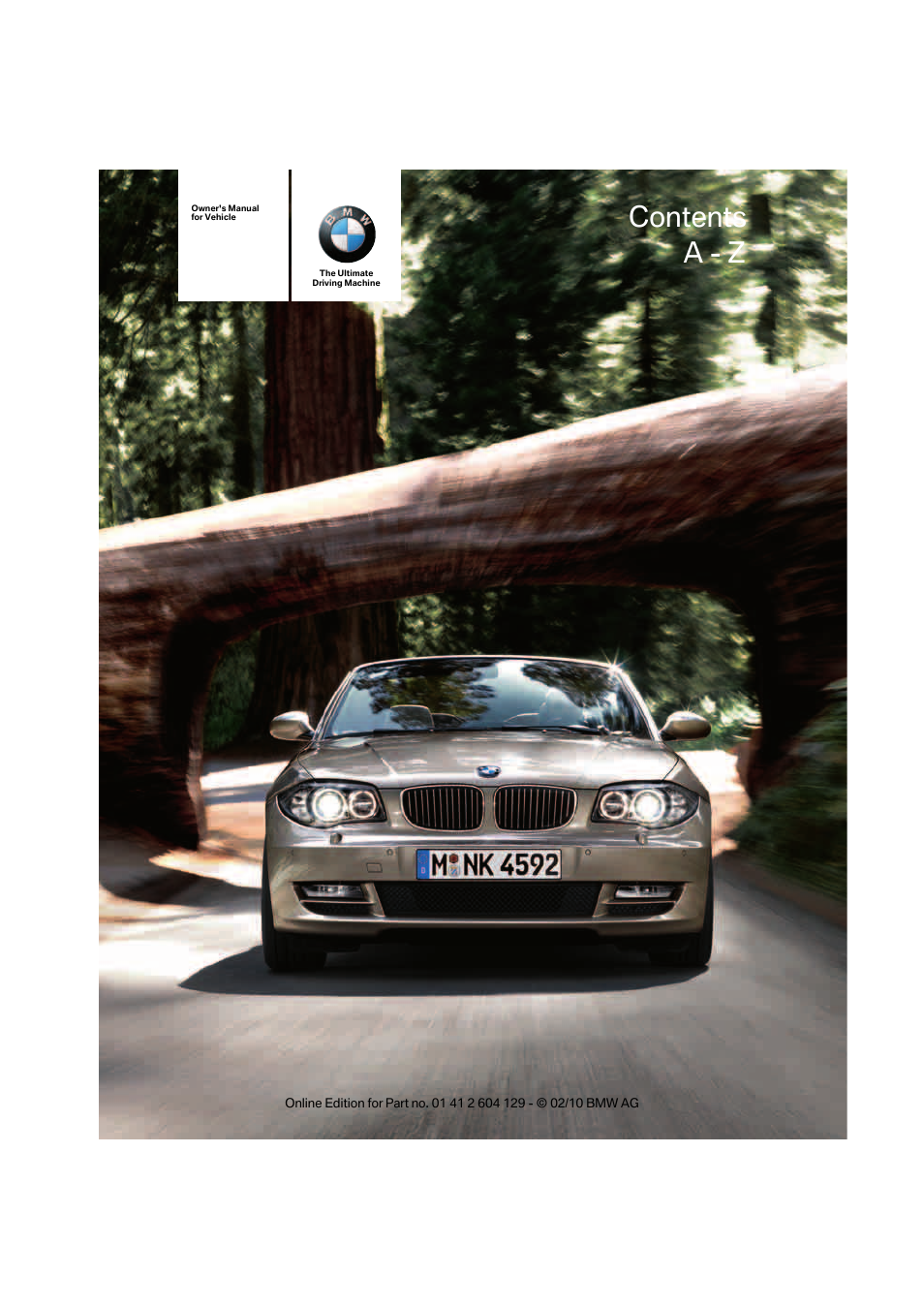 BMW 128i Convertible 2011 User Manual | 256 pages