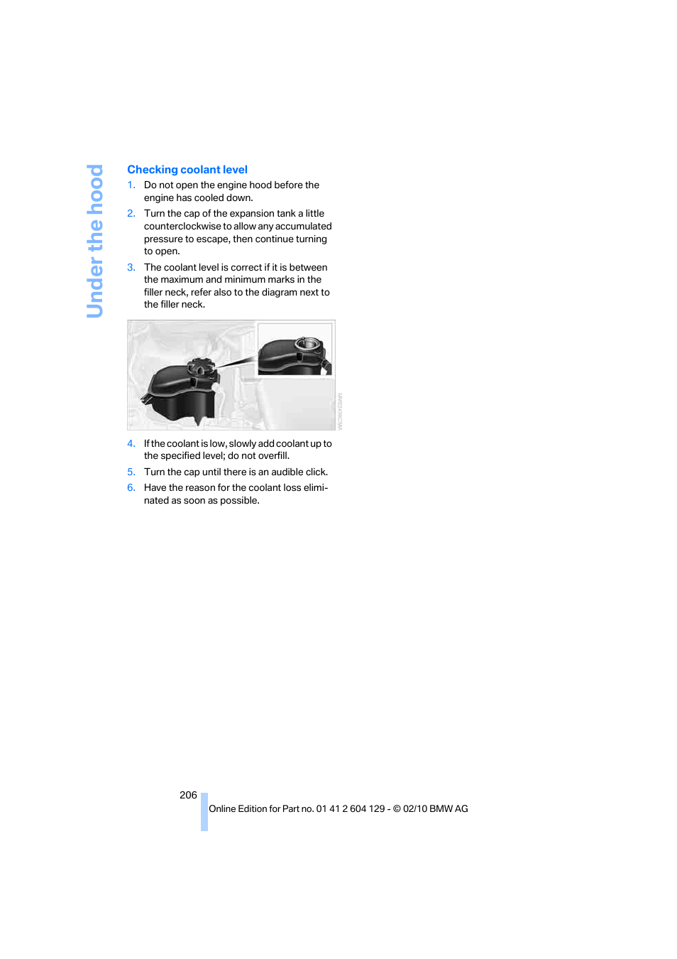 BMW 128i Convertible 2011 User Manual | Page 208 / 256