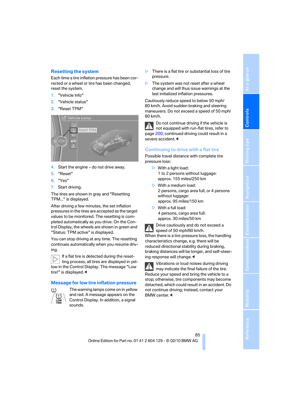 BMW 128i Convertible 2011 User Manual | Page 87 / 256