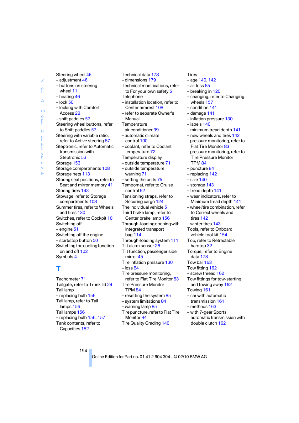 BMW 328i Coupe 2011 User Manual | Page 196 / 200