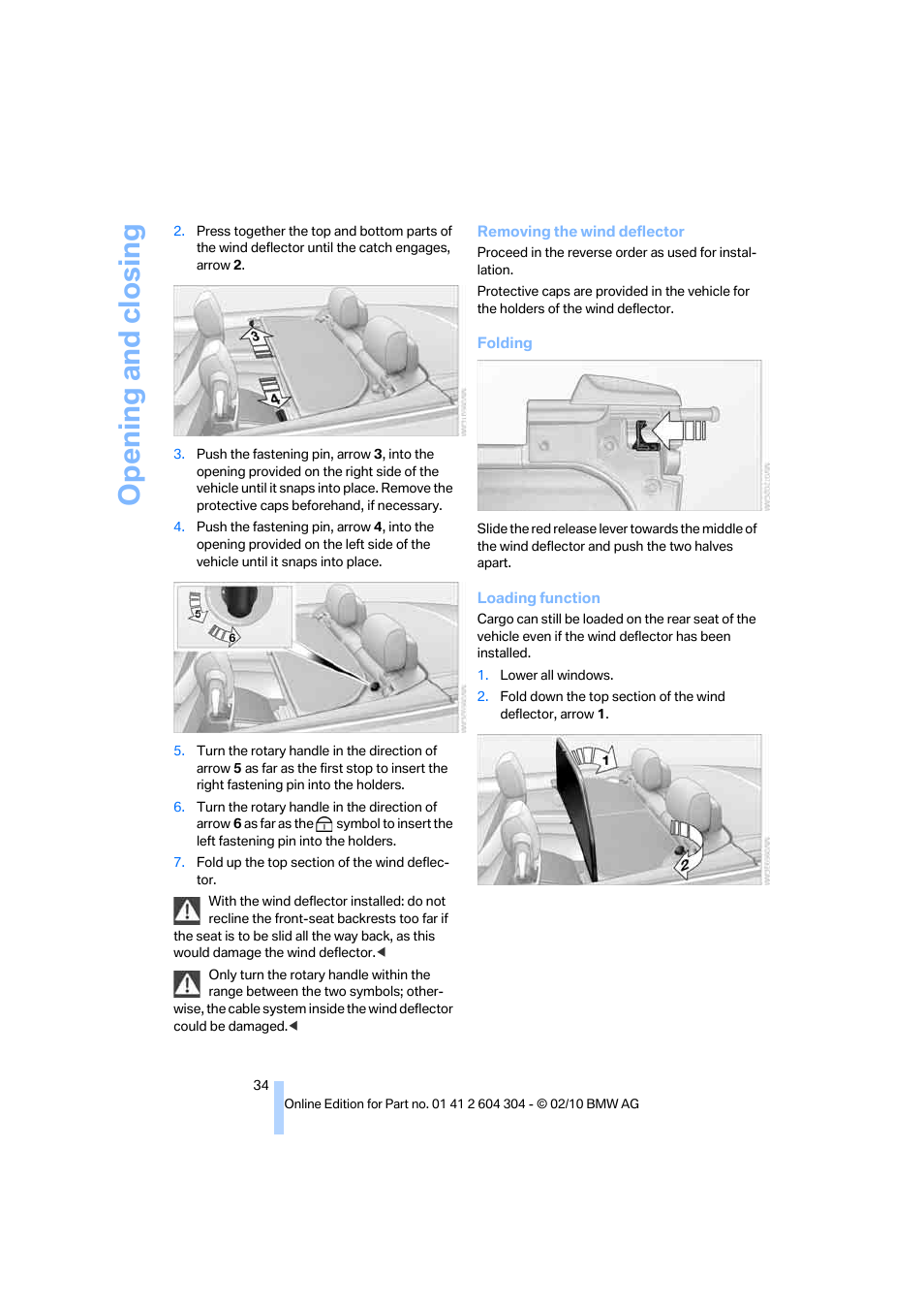 Opening and closing | BMW 328i Coupe 2011 User Manual | Page 36 / 200