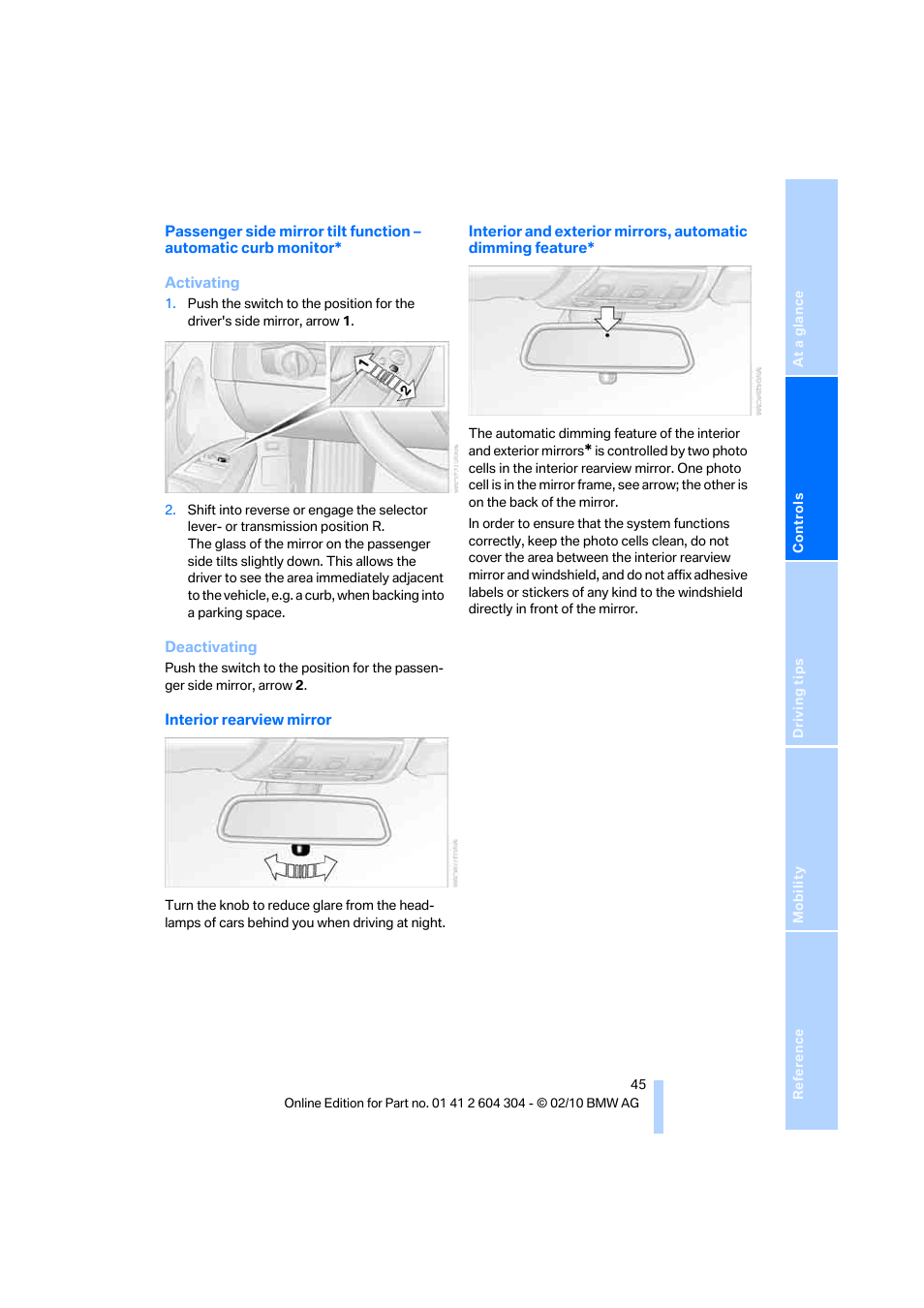 BMW 328i Coupe 2011 User Manual | Page 47 / 200