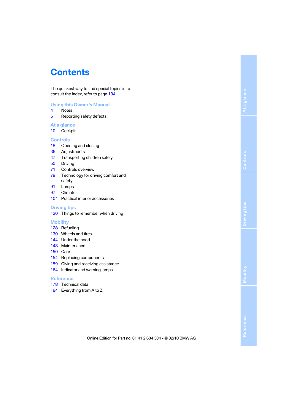 BMW 328i Coupe 2011 User Manual | Page 5 / 200