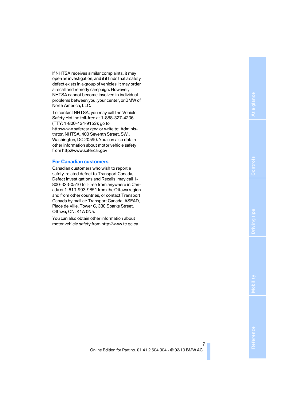 BMW 328i Coupe 2011 User Manual | Page 9 / 200