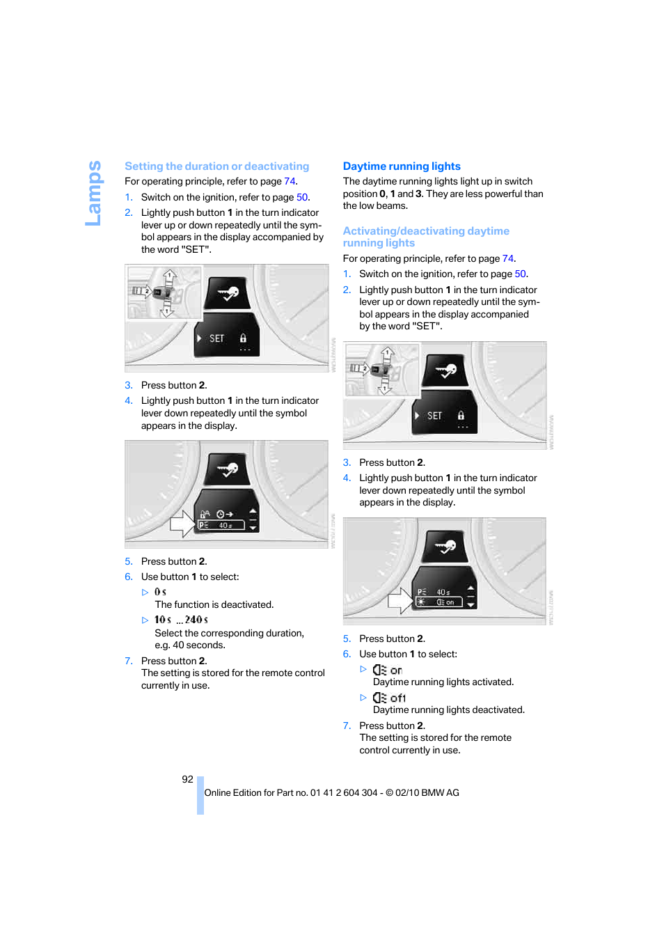 La mps | BMW 328i Coupe 2011 User Manual | Page 94 / 200