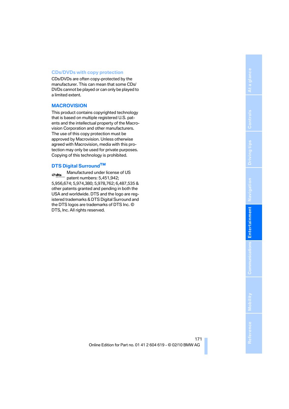 BMW 335is Convertible 2011 User Manual | Page 173 / 278