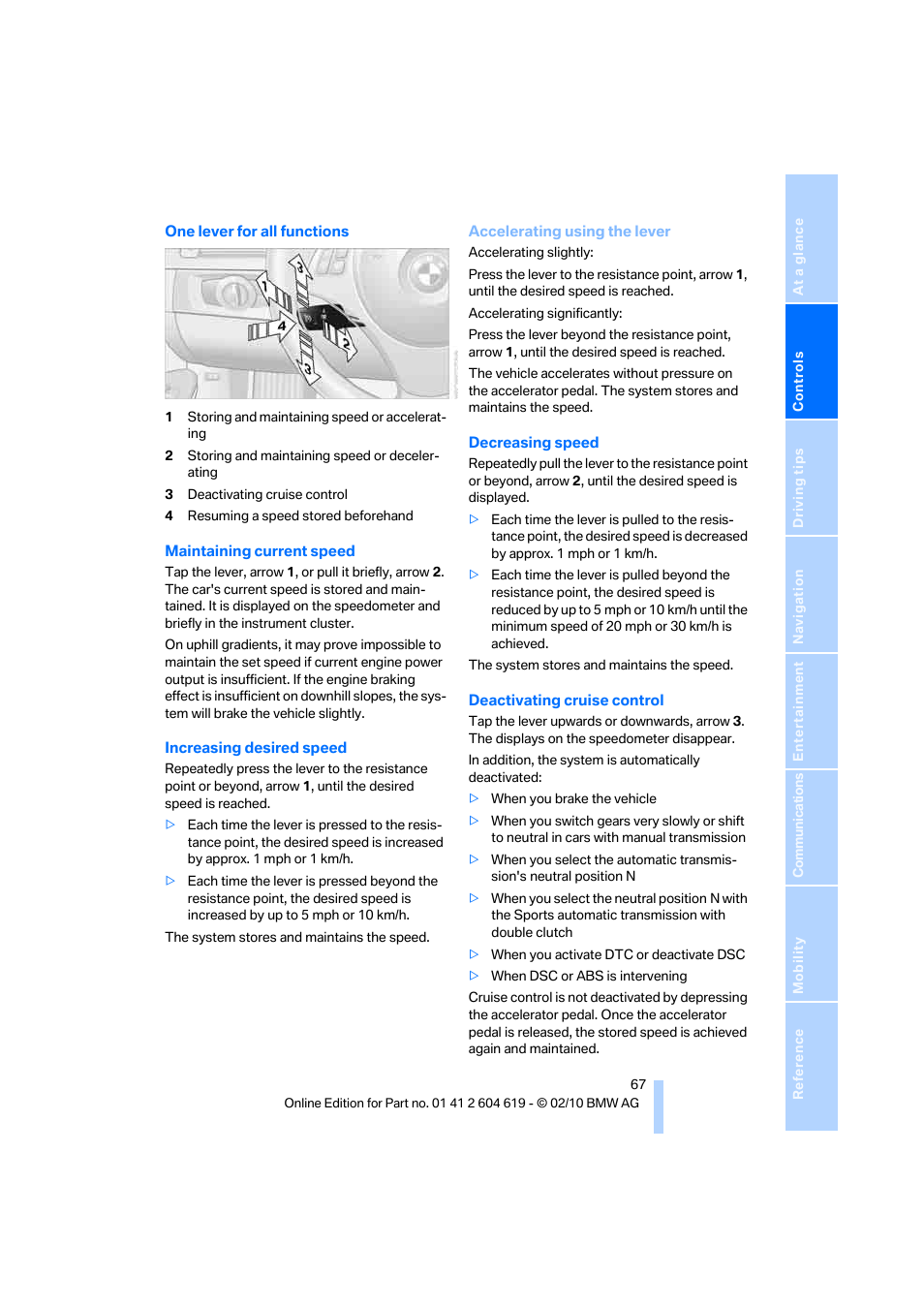 BMW 335is Convertible 2011 User Manual | Page 69 / 278