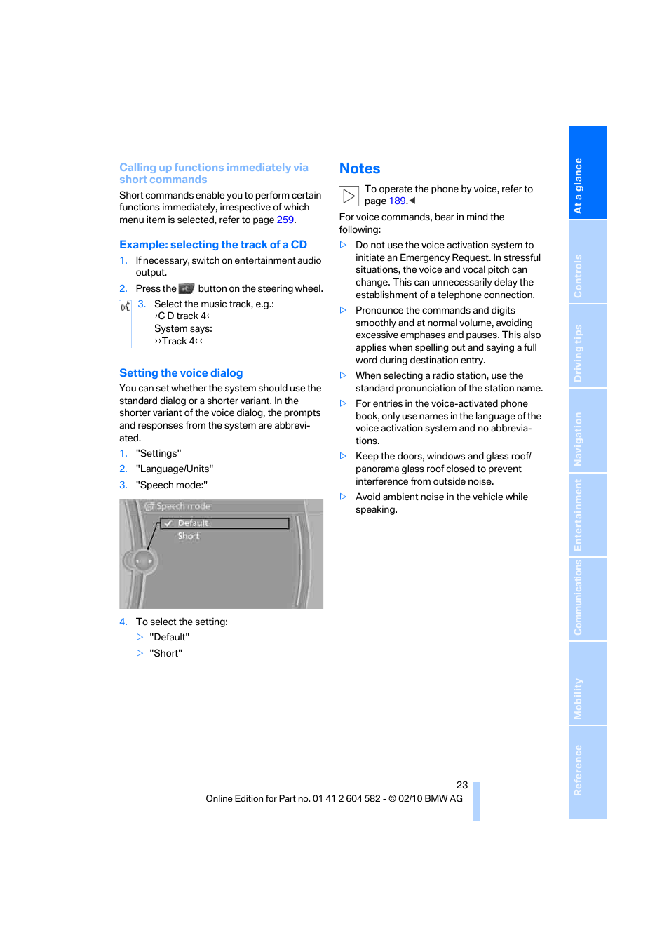 Notes | BMW 328i xDrive Sports Wagon 2011 User Manual | Page 25 / 286