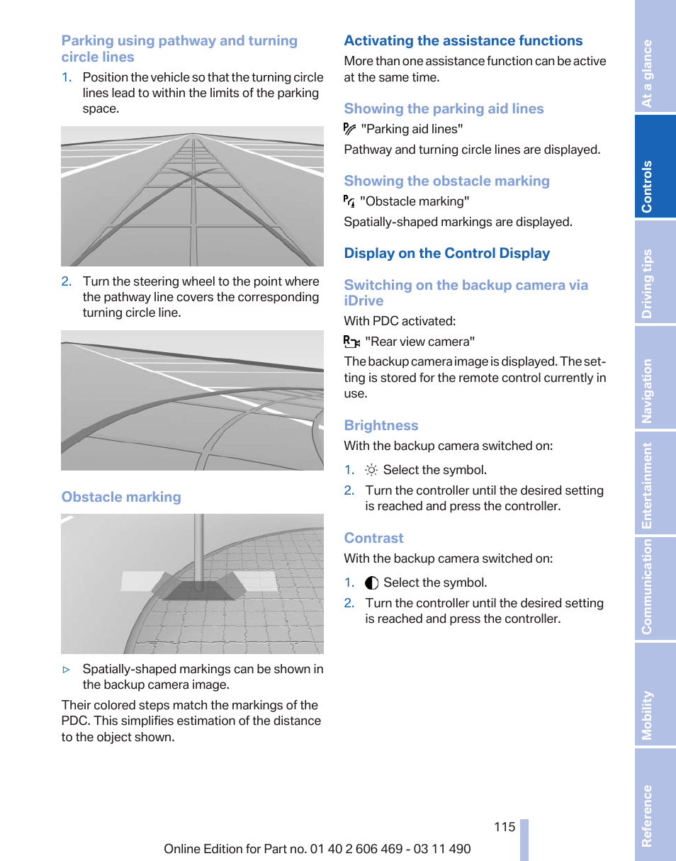 BMW 550i xDrive Sedan 2011 User Manual | Page 115 / 304