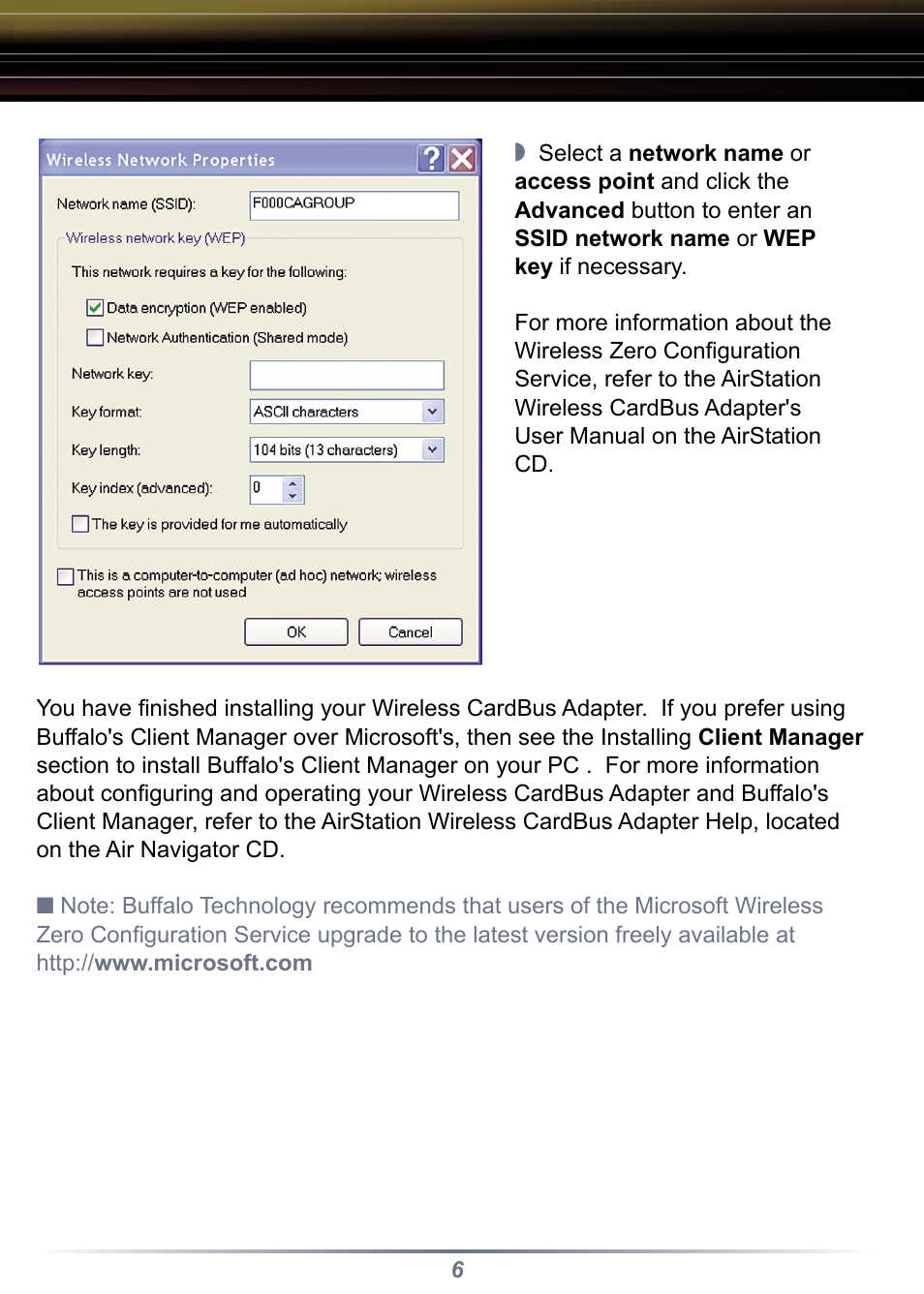 Buffalo Technology WLI-CB-G108 User Manual | Page 6 / 16