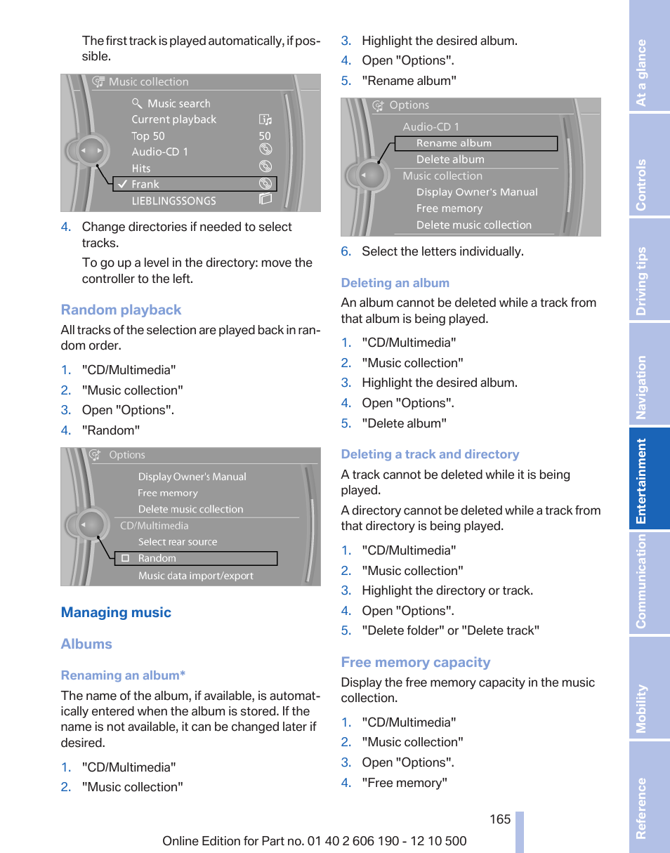 BMW X3 xDrive35i 2011 User Manual | Page 165 / 262