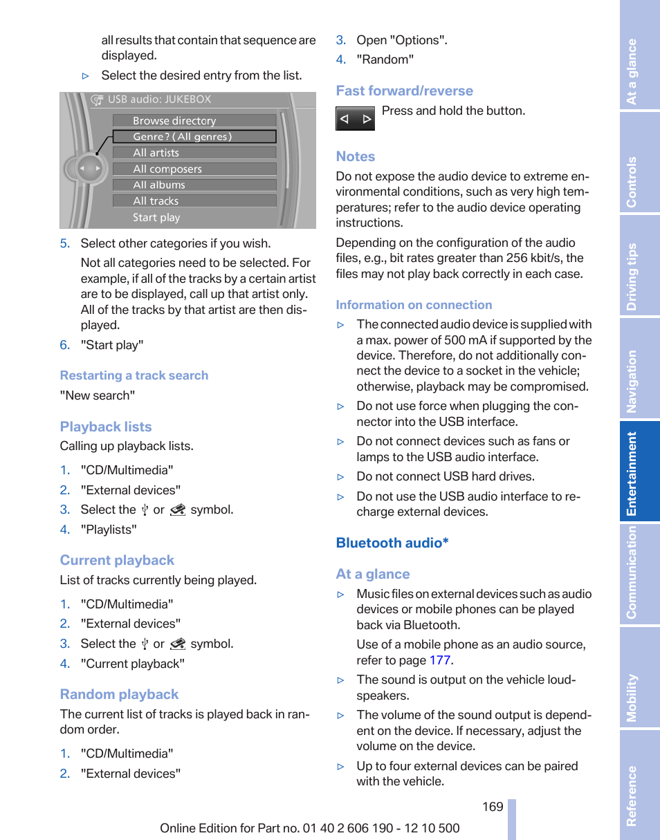 BMW X3 xDrive35i 2011 User Manual | Page 169 / 262