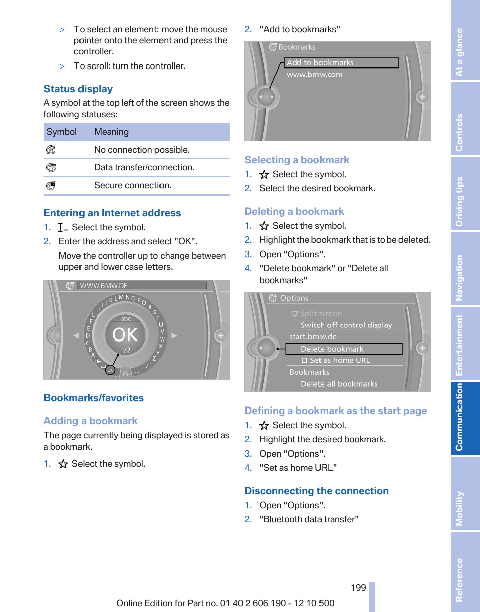 BMW X3 xDrive35i 2011 User Manual | Page 199 / 262