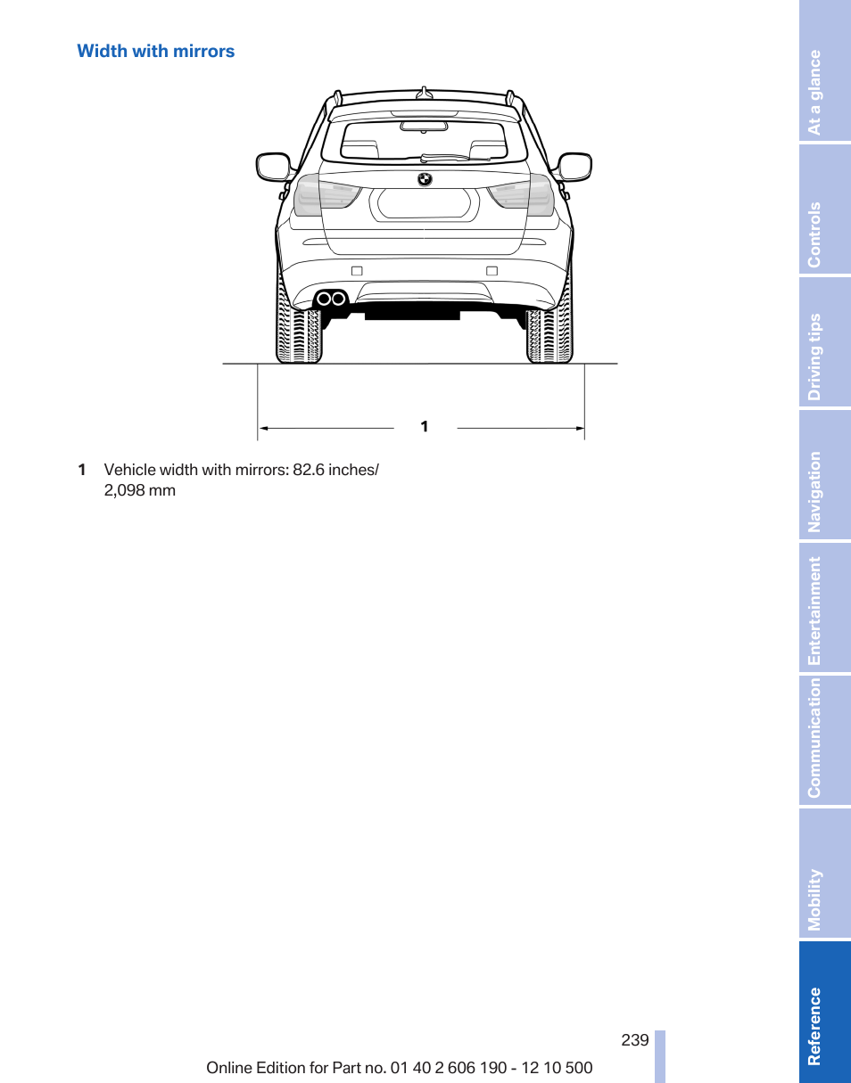 BMW X3 xDrive35i 2011 User Manual | Page 239 / 262