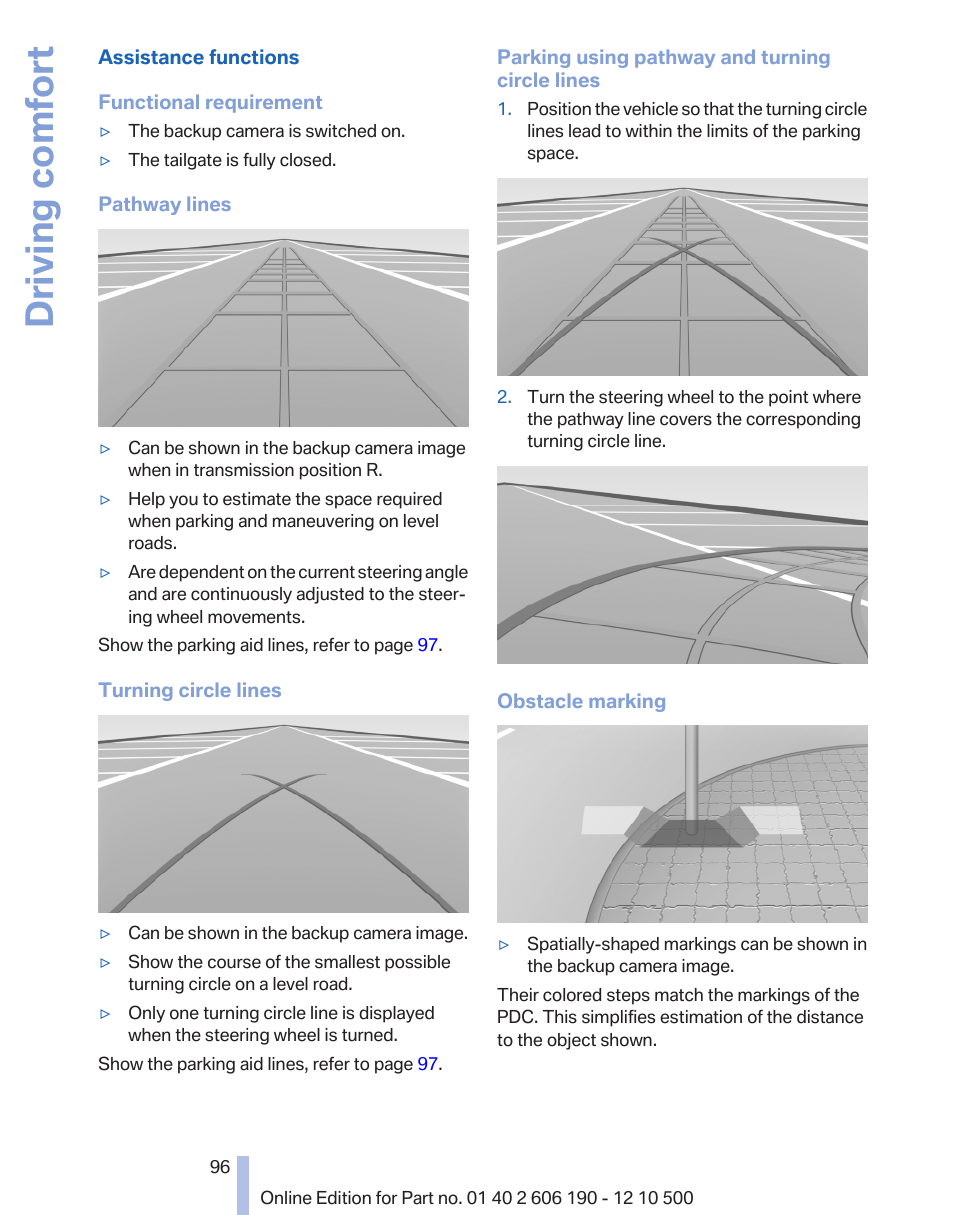 Driving comfort | BMW X3 xDrive35i 2011 User Manual | Page 96 / 262