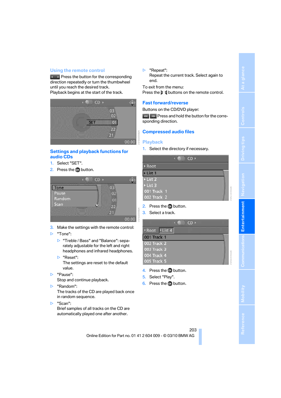 BMW X6 xDrive50i 2011 User Manual | Page 205 / 312