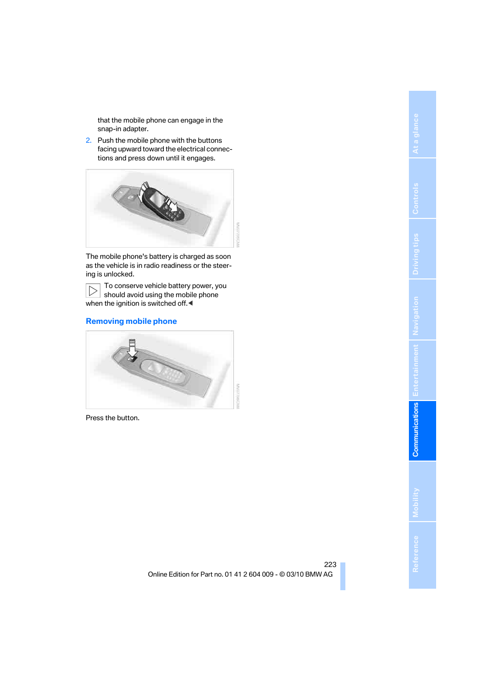 BMW X6 xDrive50i 2011 User Manual | Page 225 / 312