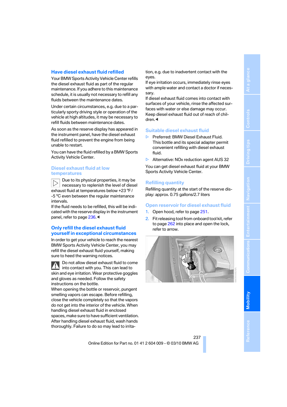 BMW X6 xDrive50i 2011 User Manual | Page 239 / 312