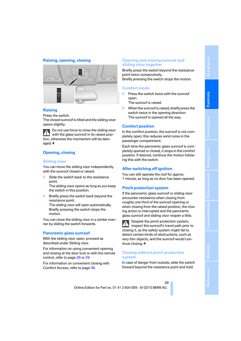 BMW X6 xDrive50i 2011 User Manual | Page 41 / 312