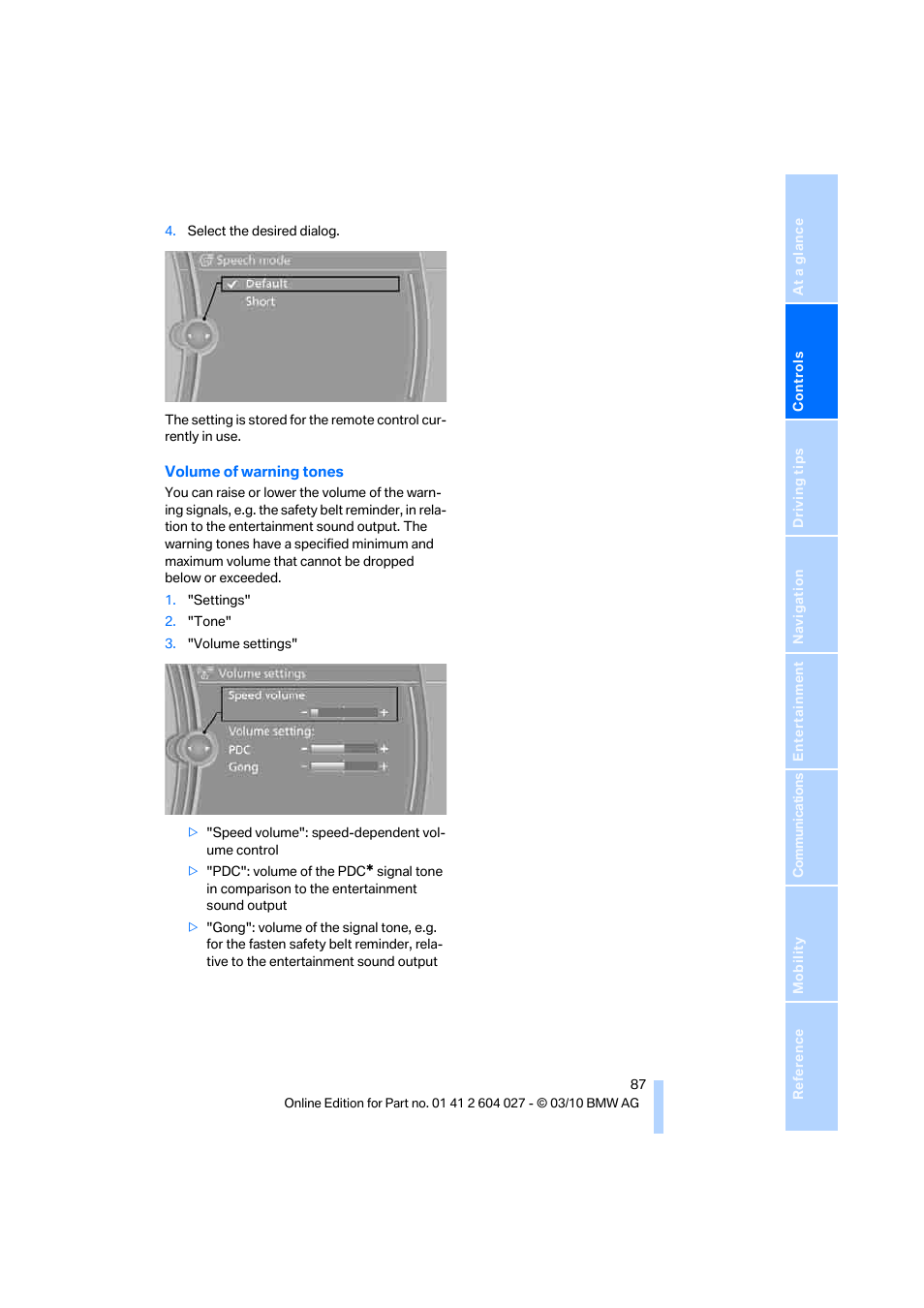 BMW X6 M 2011 User Manual | Page 89 / 312