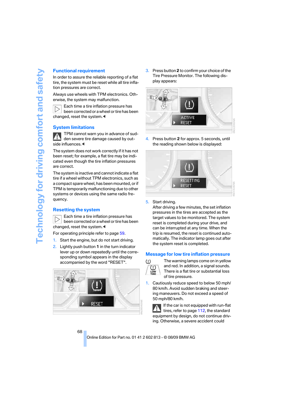 Te chnology for driving comfort and safe ty | BMW 135i Convertible 2010 User Manual | Page 70 / 166