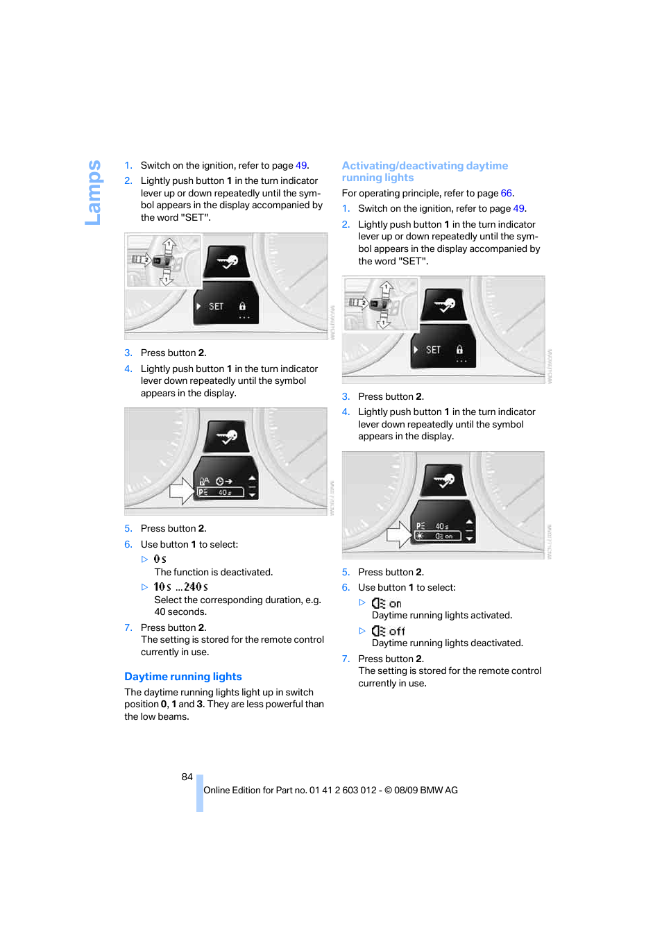 La mp s | BMW 335i Convertible 2010 User Manual | Page 86 / 188