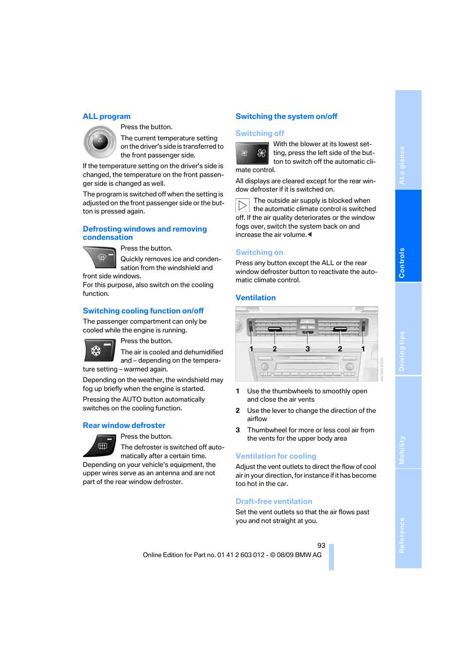 BMW 335i Convertible 2010 User Manual | Page 95 / 188