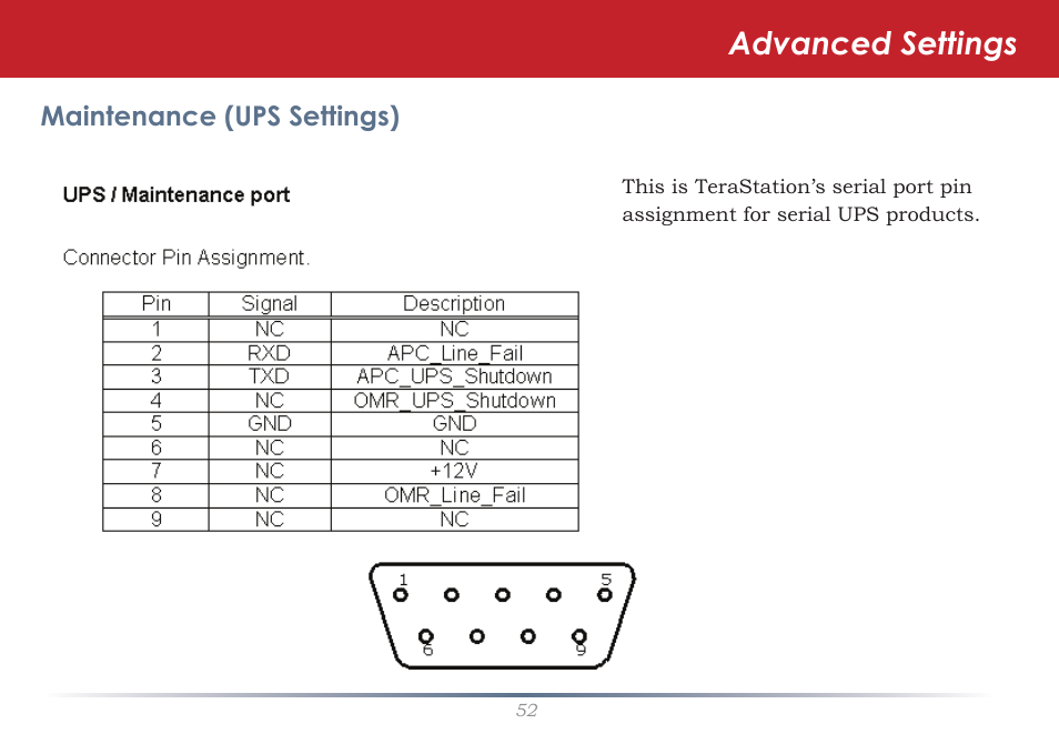 Advanced settings | Buffalo Technology Rackmount TeraStation Pro TS-RHTGL/R5 User Manual | Page 52 / 76