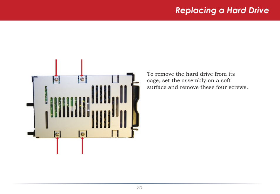 Replacing a hard drive | Buffalo Technology Rackmount TeraStation Pro TS-RHTGL/R5 User Manual | Page 70 / 76
