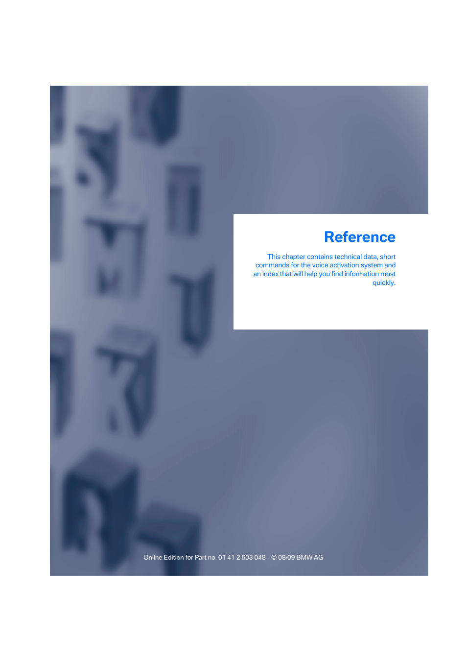 Reference | BMW 328i xDrive Sports Wagon 2010 User Manual | Page 245 / 274
