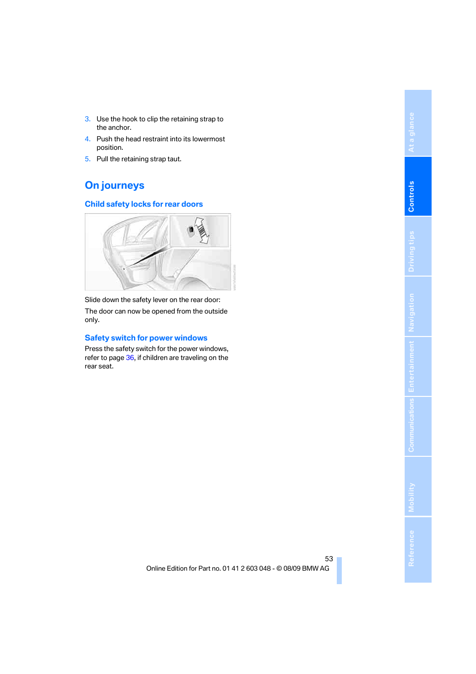 On journeys | BMW 328i xDrive Sports Wagon 2010 User Manual | Page 55 / 274