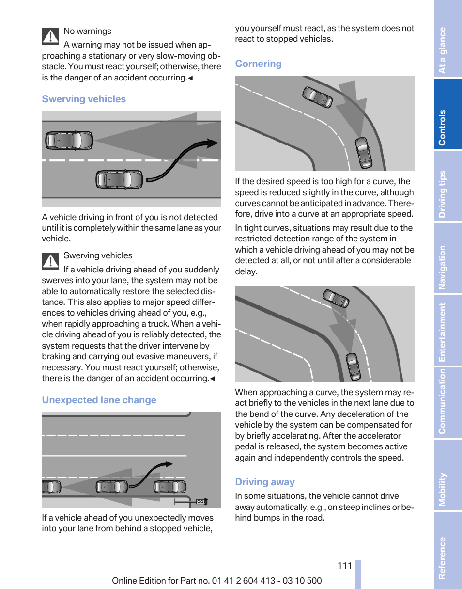 BMW 550i xDrive Gran Turismo 2010 User Manual | Page 111 / 277