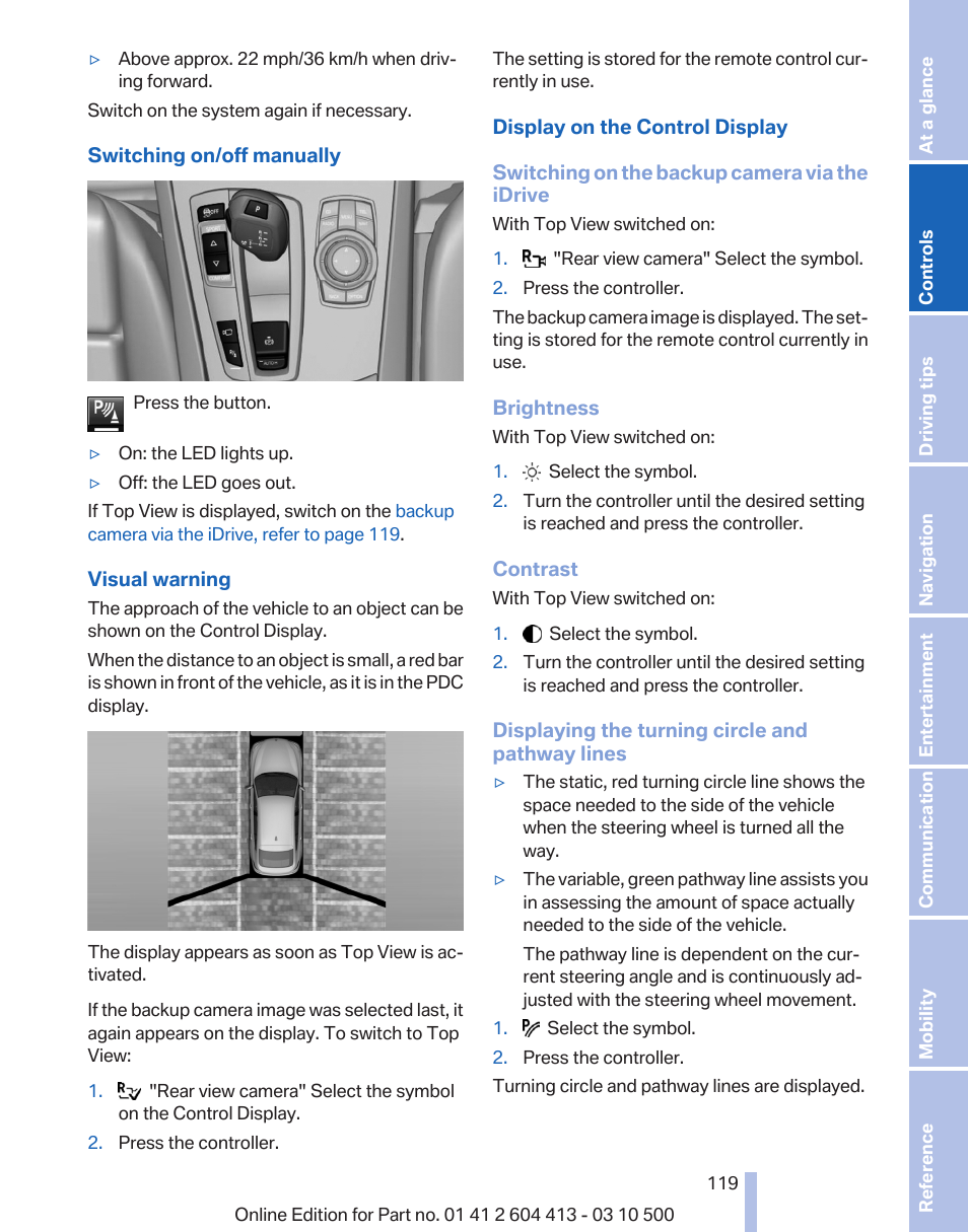 BMW 550i xDrive Gran Turismo 2010 User Manual | Page 119 / 277