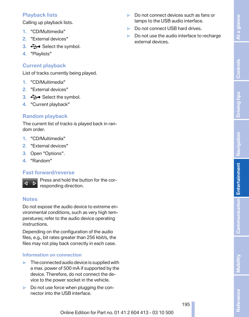 BMW 550i xDrive Gran Turismo 2010 User Manual | Page 195 / 277