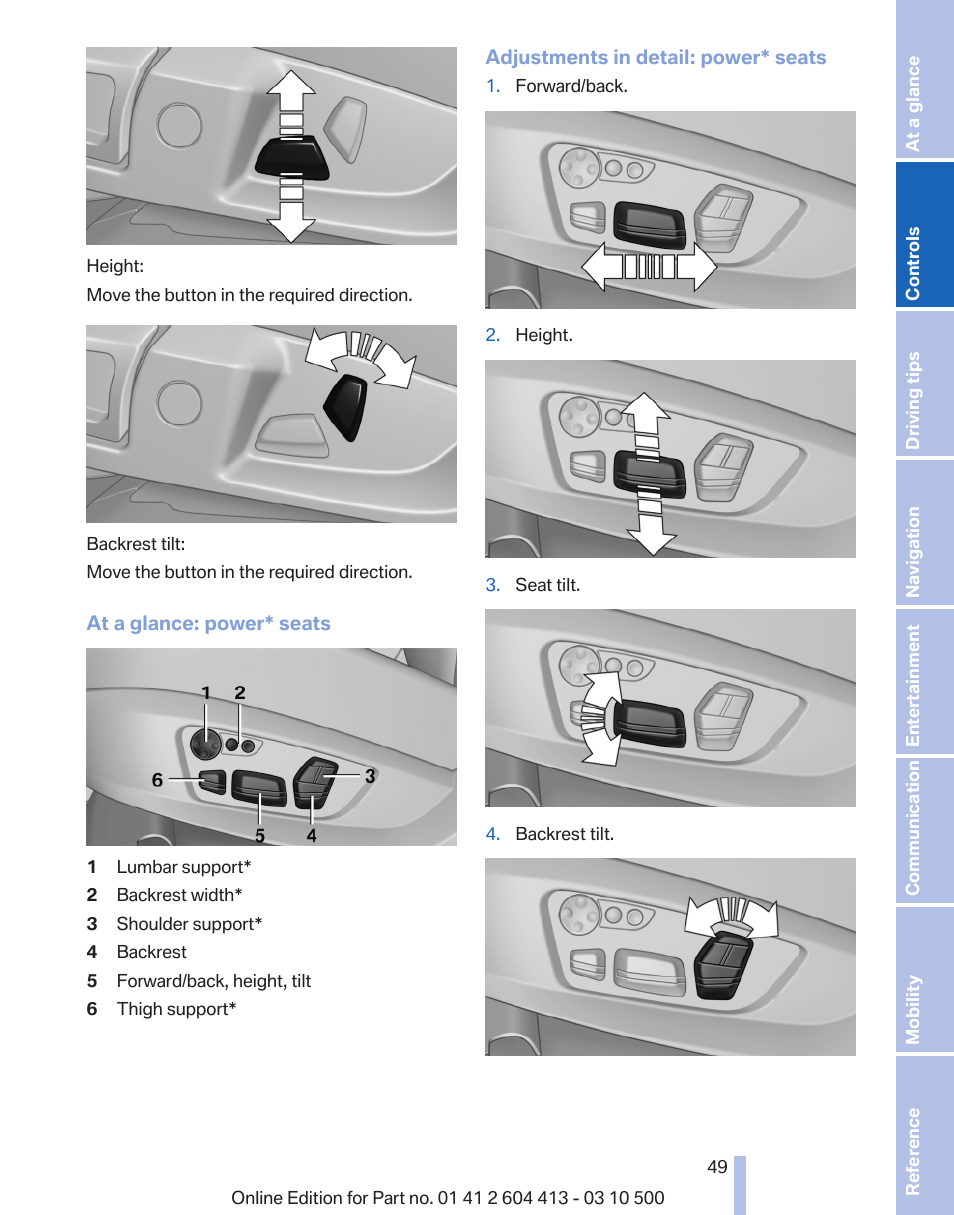 BMW 550i xDrive Gran Turismo 2010 User Manual | Page 49 / 277