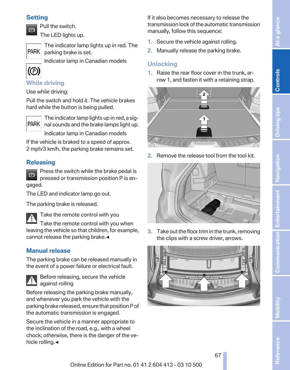 BMW 550i xDrive Gran Turismo 2010 User Manual | Page 67 / 277