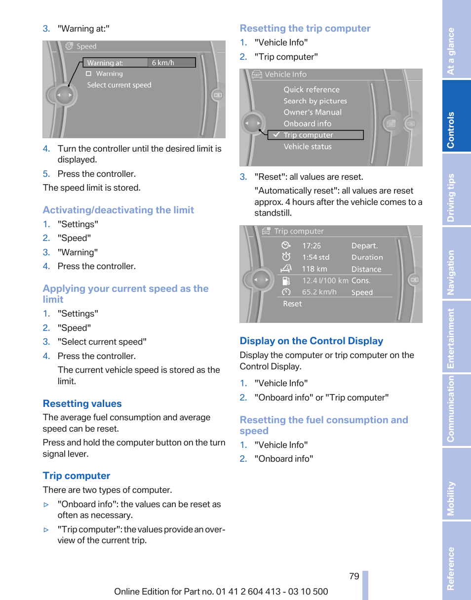 BMW 550i xDrive Gran Turismo 2010 User Manual | Page 79 / 277