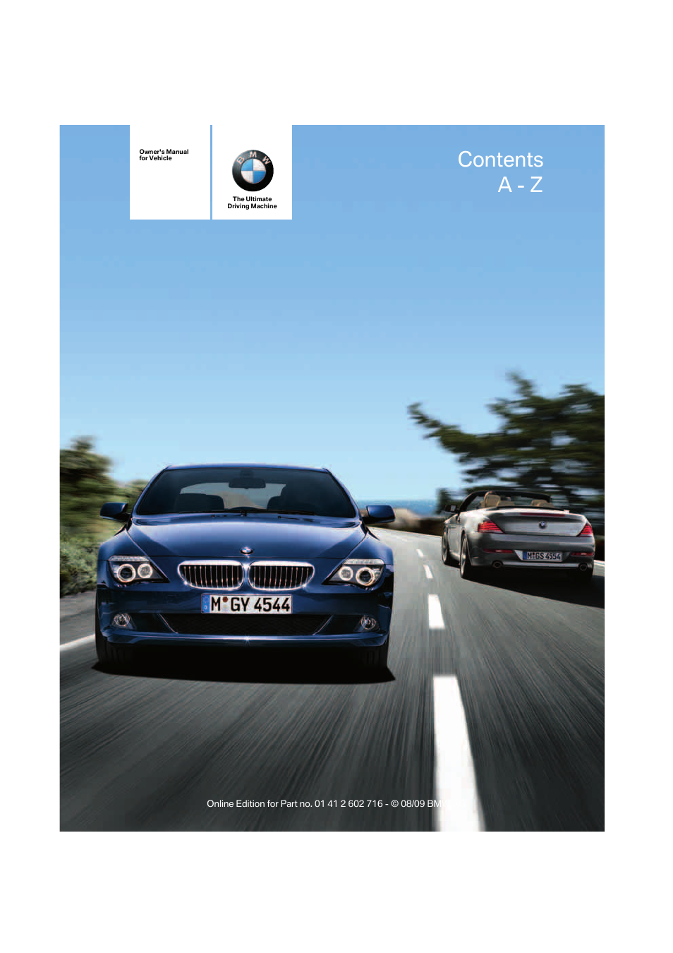 BMW 650i Convertible 2010 User Manual | 252 pages