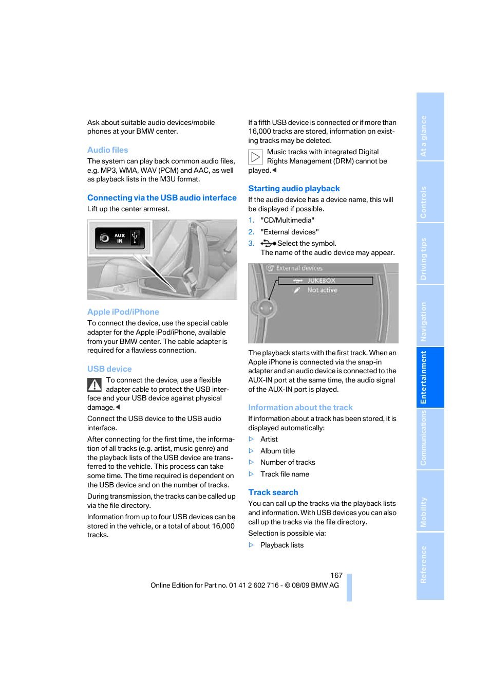 BMW 650i Convertible 2010 User Manual | Page 169 / 252