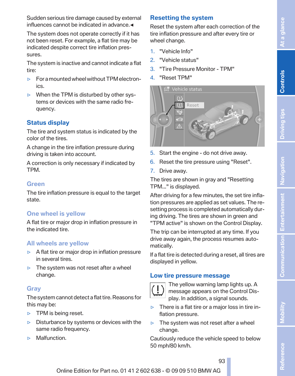 BMW 760Li Sedan 2010 User Manual | Page 93 / 280