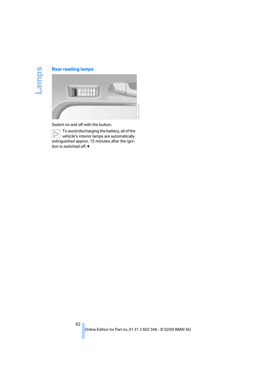 La mps | BMW X3 xDrive30i 2010 User Manual | Page 64 / 144