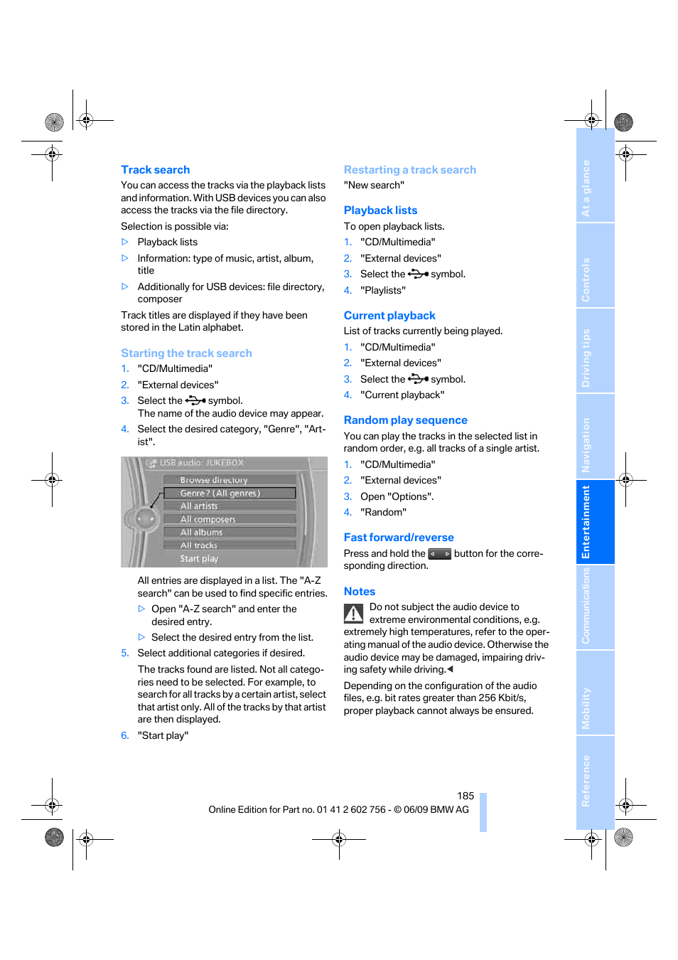 BMW X6 M 2010 User Manual | Page 187 / 300