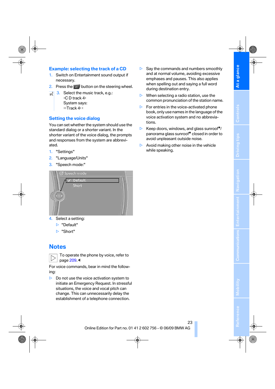 Notes | BMW X6 M 2010 User Manual | Page 25 / 300