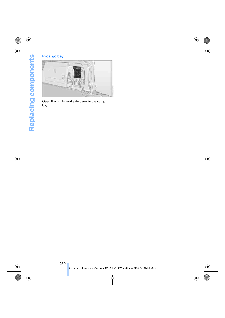 Replacing components | BMW X6 M 2010 User Manual | Page 262 / 300