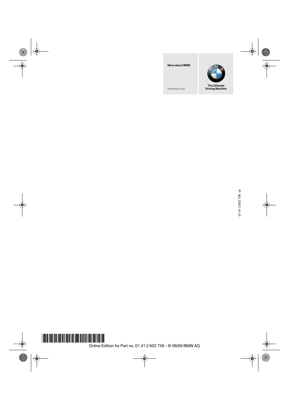 BMW X6 M 2010 User Manual | Page 300 / 300