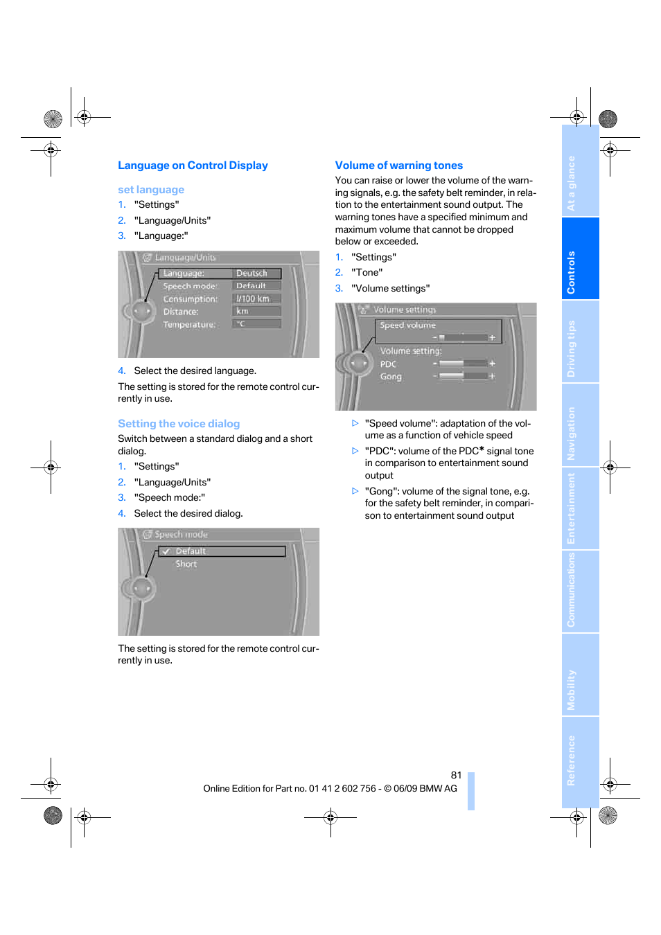 BMW X6 M 2010 User Manual | Page 83 / 300